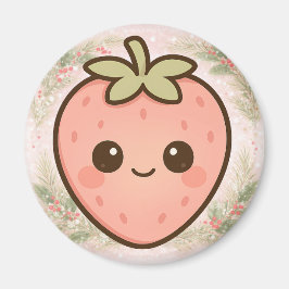 Imán Cute Kawaii Strawberry Magnet