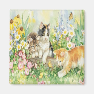 Imán Cute Kittens Magnet