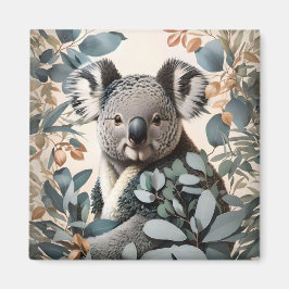 Imán Cute Koala Eucalyptus