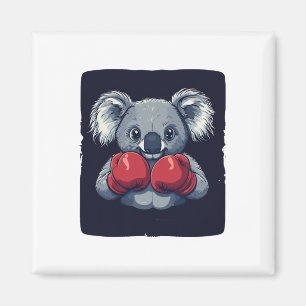 Imán Cute Koala Tiene Serias Habilidades De Boxeo Para