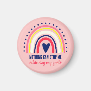 IMÁN CUTE LA CITA INSPIRADORA MODERNA BOHO RAINBOW