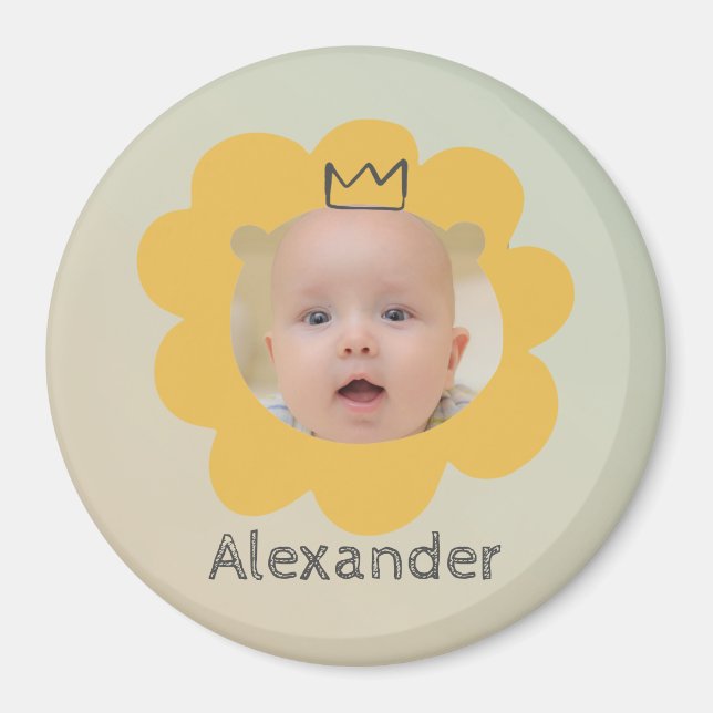 Imán Cute Lion Baby Picture (Frente)