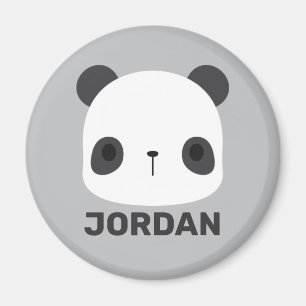 Imán Cute Little Panda Bear with Personalized Name