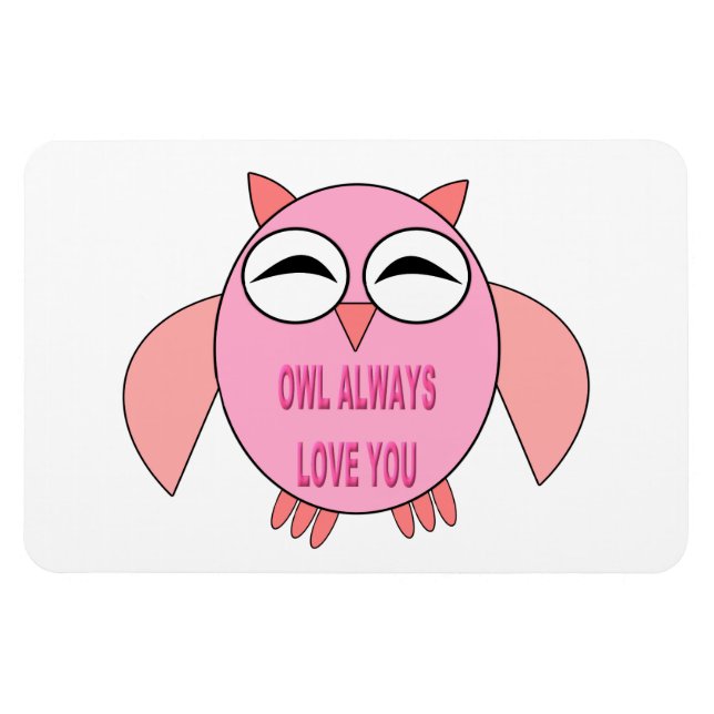 Imán Cute Love Message Owl Magnet (Horizontal)