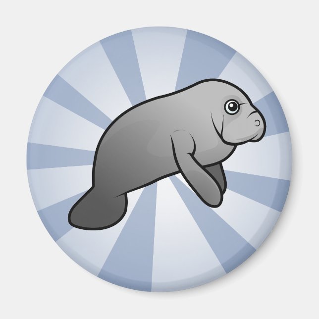 Imán Cute Manatee (Frente)