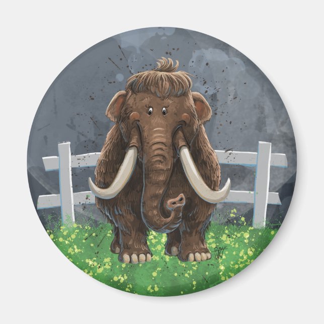 Imán Cute Mastodon (Frente)