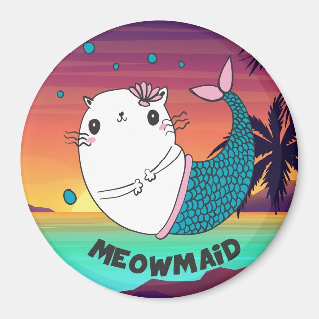 Imán Cute Meowmaid (Frente)