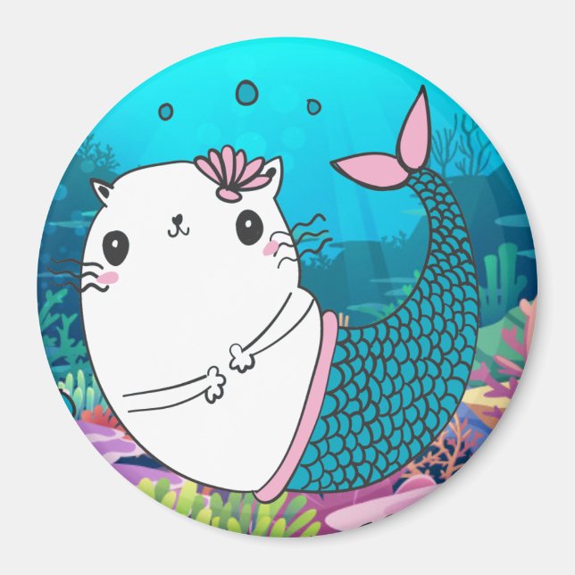 Imán Cute Meowmaid Magnet (Frente)