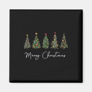 Imán Cute merry Árbol de Navidad Fun mujeres coincidien