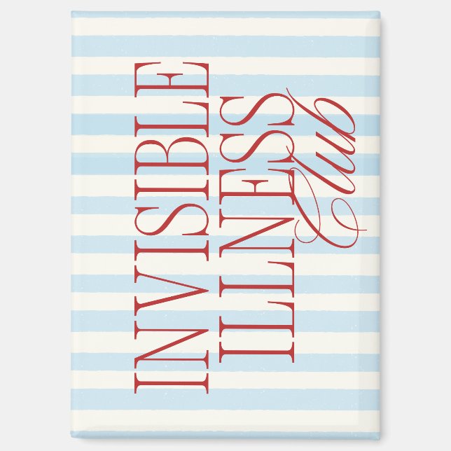 Imán Cute, Minimalist Chronic Illness Awareness Magnet (Anverso)