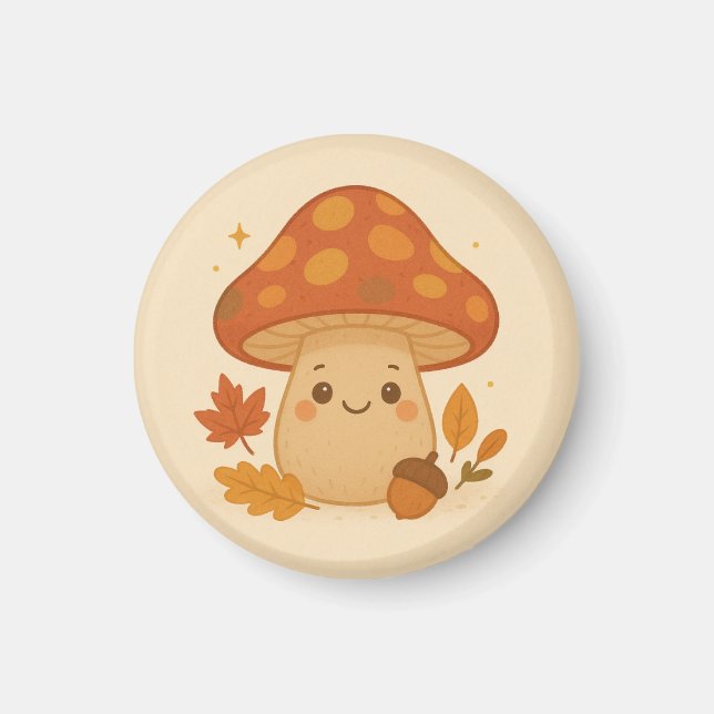Imán Cute Mushroom (Frente)