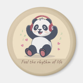 Imán Cute Music Panda