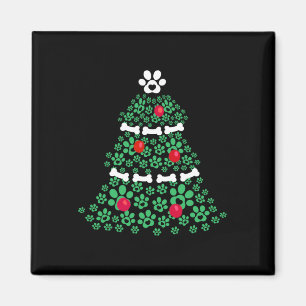 Imán Cute Navidad Perro Paw Árbol de Navidad Amantes De