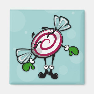 IMÁN CUTE NAVIDADES VACACIONES CANDY SQUARE MAGNET
