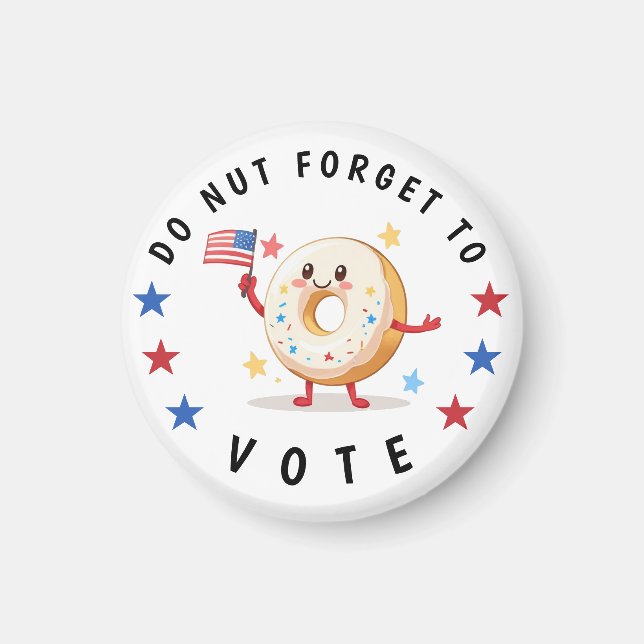 Imán Cute no se olvide de votar - Elecciones en Estados (Frente)