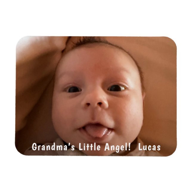 Imán Cute One 1 Foto Personalizado  (Horizontal)