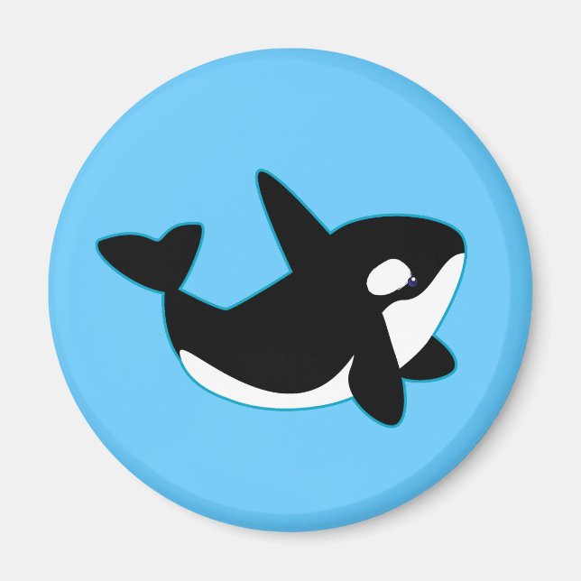 Imán Cute Orca (Ballena Asesina) (Frente)