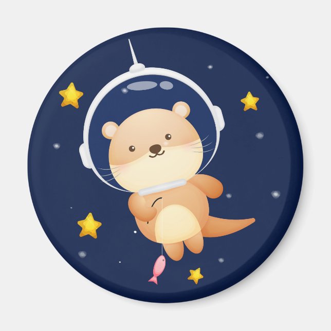 Imán Cute Otter Magnet (Frente)