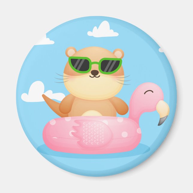 Imán Cute Otter Magnet (Frente)