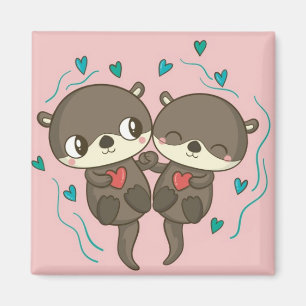 Imán Cute Otters