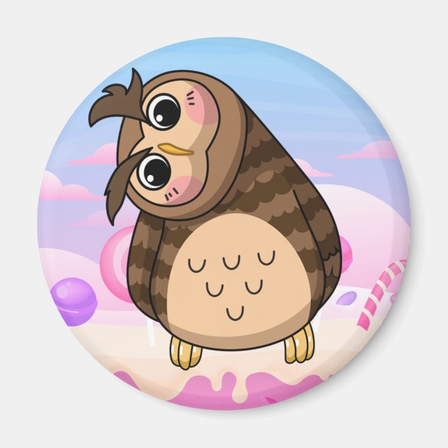 Imán Cute Owl Magnet (Frente)
