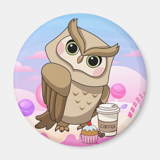 Imán Cute Owl Magnet (Frente)