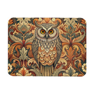 Imán Cute Owl Style William Morris