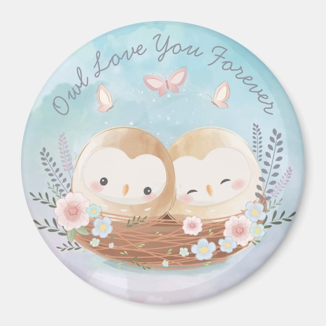 Imán Cute Owls Magnet (Frente)