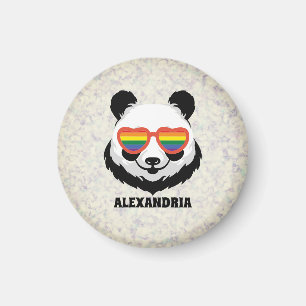 Imán Cute Panda Bear   Arcoiris   LGBTQ