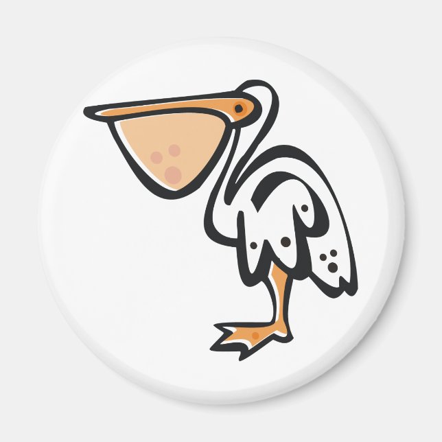 Imán Cute Pelican (Frente)