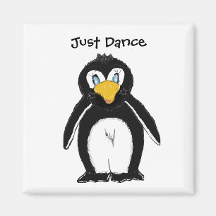 Imán Cute Penguin - Just Dance