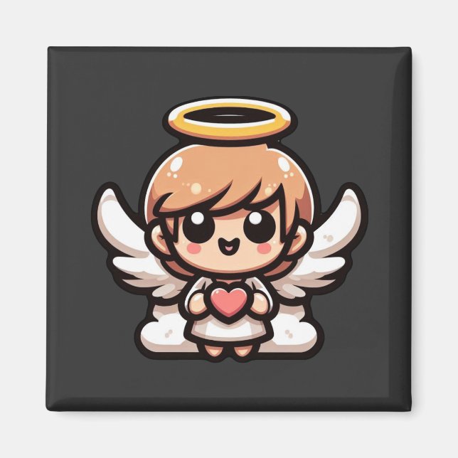 Imán Cute Personalizado Angel (Frente)