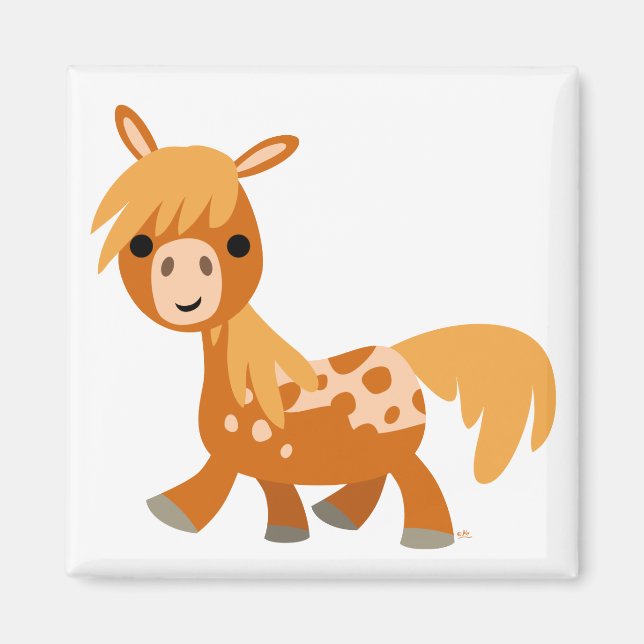 Imán Cute Personalizado Appaloosa Pony (Frente)