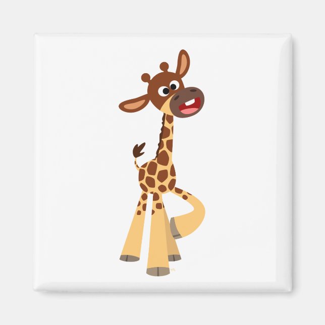 Imán Cute Personalizado Baby Giraffe Magnet (Frente)