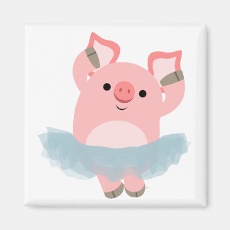 Imán Cute Personalizado Ballerina Pig Magnet