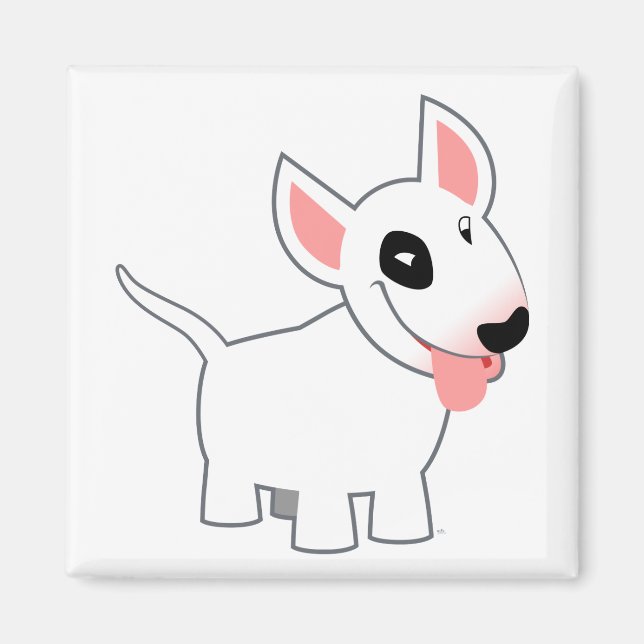 Imán Cute Personalizado Bull Terrier Magnet (Frente)