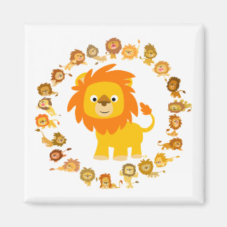 Imán Cute Personalizado Lion Mandala Magnet