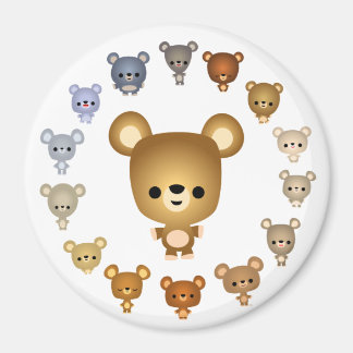 Imán Cute Personalizado Oso Babies Magnet