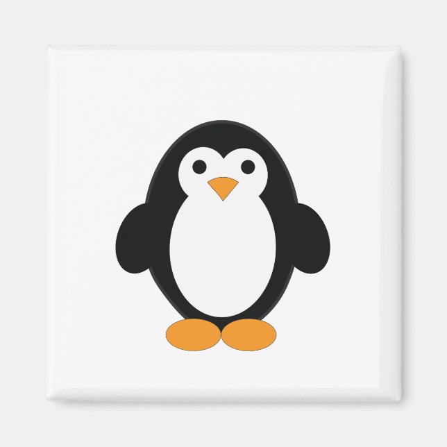 Imán Cute Personalizado Penguin (Frente)
