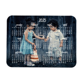 Imán Cute Photo 2025 Magnetic Calendar 3x4 Magnet