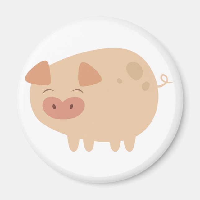 Imán Cute Pig Magnet (Frente)