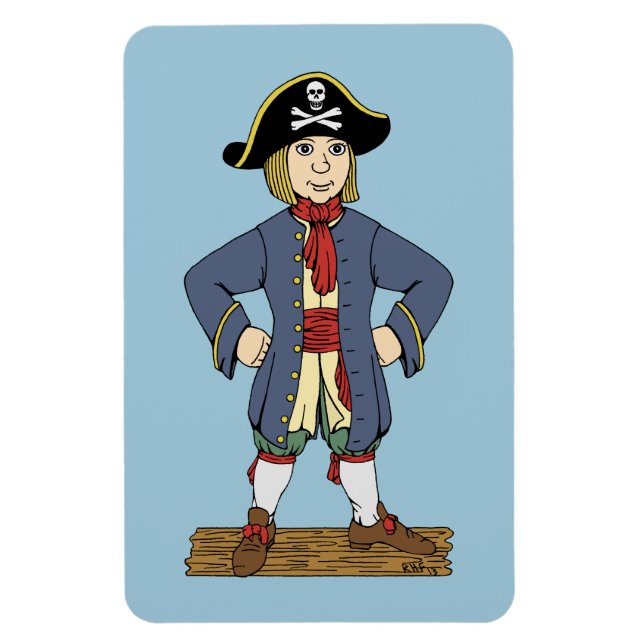 Imán Cute Pirate Lad (Vertical)