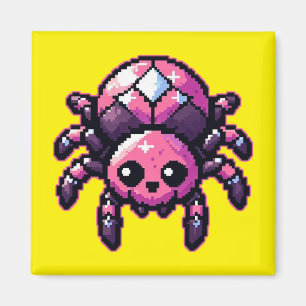 Imán Cute Pixel Spider