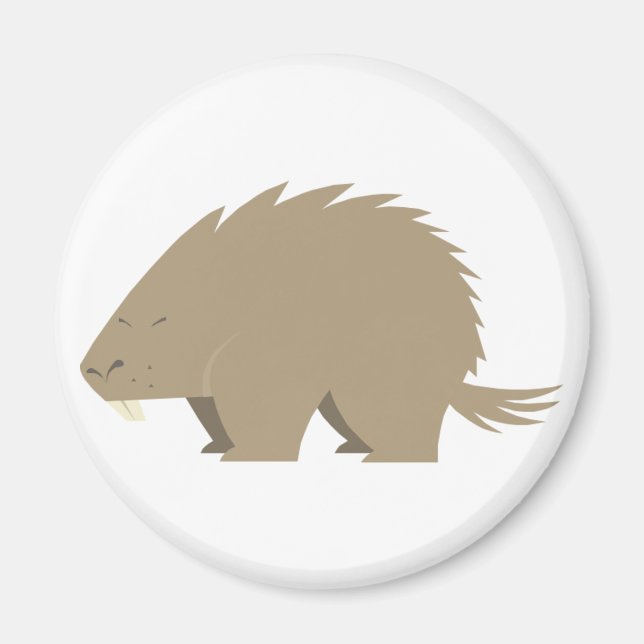 Imán Cute Porcupine Magnet (Frente)