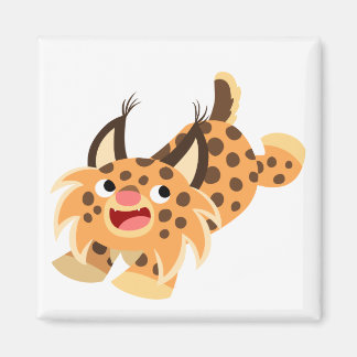 Imán Cute Prankish Personalizado Bobcat Magnet