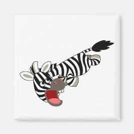 Imán Cute Prankish Personalizado Zebra Magnet