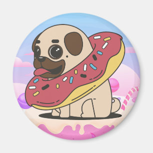 Imán Cute Pug