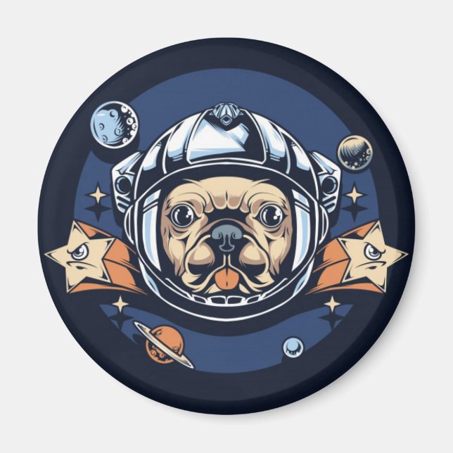 Imán Cute Pug (Frente)