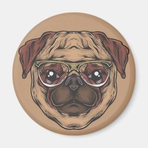 Imán Cute Pug