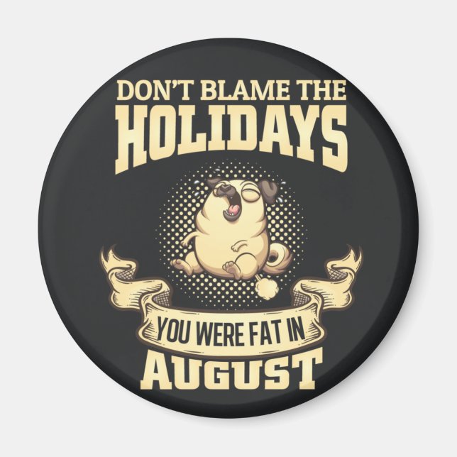 Imán Cute Pug (Frente)